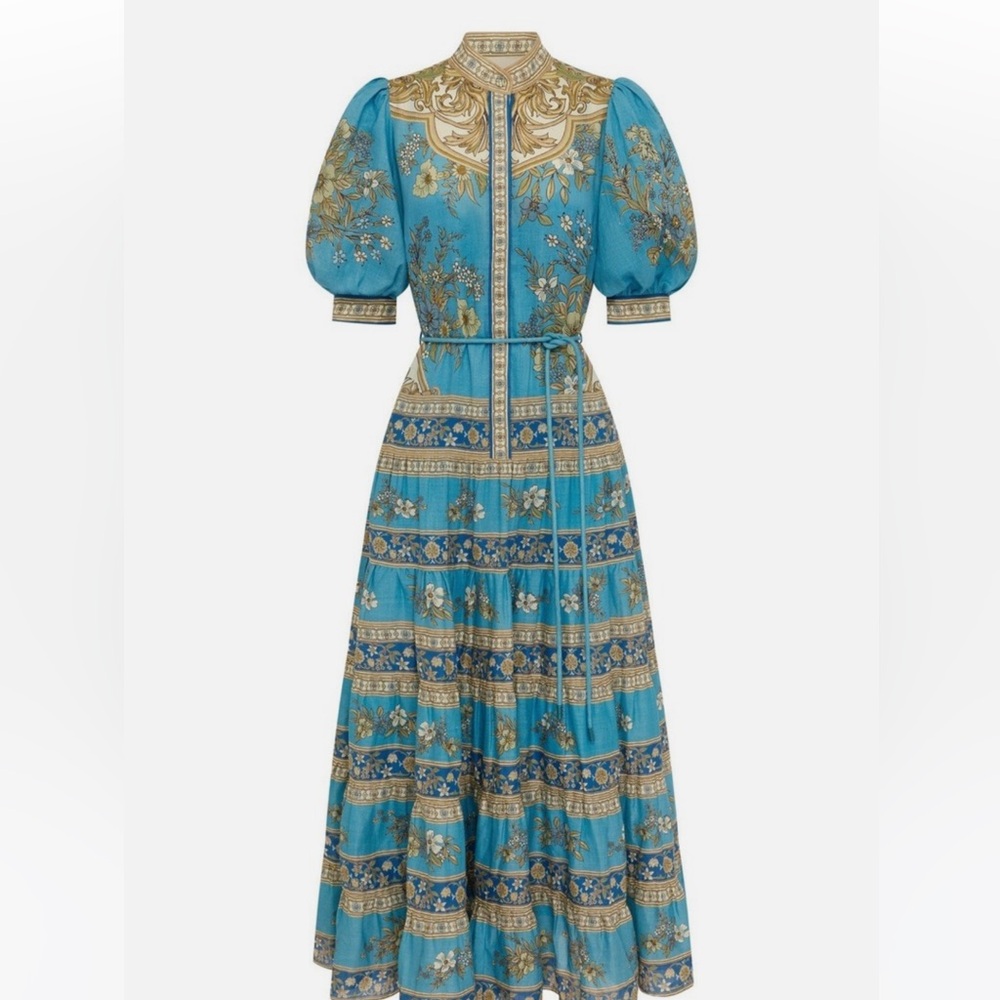 Alemais Cassie Tiered Midi Dress